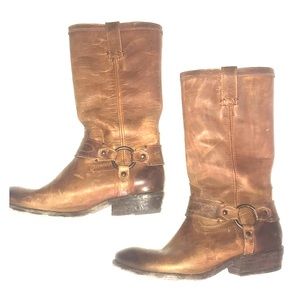 Frye Harness Boot-Cognac